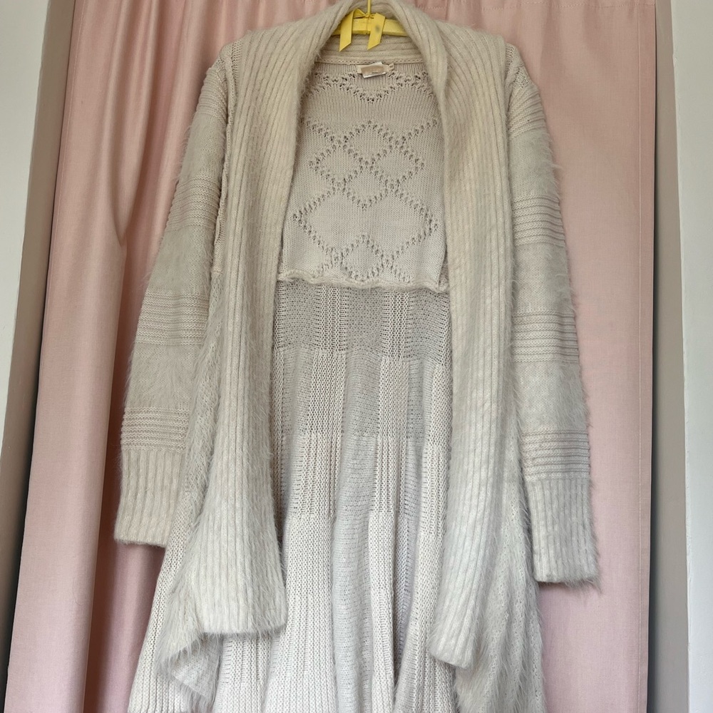 Molly Bracken Cream Chunky Knit Cardigan